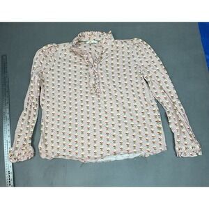 Boden Blouse Girls‎ 10 Floral AOP Lightweight Whimsical Little House Prairie